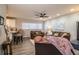 Open concept living area with kitchen and breakfast bar, featuring modern design at 11 Loma Verde # 11, Lakeland, FL 33813