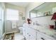 Updated bathroom with marble vanity and shower at 11 Loma Verde # 11, Lakeland, FL 33813