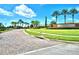 Community entrance with brick signage and landscaping at 4538 Grandview Glen Dr, Auburndale, FL 33823