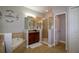 Large bathroom with walk-in shower and double sinks at 6769 Hampshire Blvd, Lakeland, FL 33813