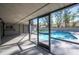 Relaxing screened patio with pool views at 4500 Old Colony Rd, Mulberry, FL 33860