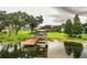 House with a private dock on a lake at 4848 Island Shores Ln, Lakeland, FL 33809