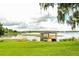 Private dock with gazebo on a tranquil lake at 4848 Island Shores Ln, Lakeland, FL 33809