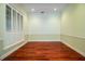Home office with hardwood floors and plantation shutters at 4848 Island Shores Ln, Lakeland, FL 33809