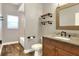 Simple bathroom with single vanity, tub, and shower at 4756 Acorn Dr, Mulberry, FL 33860