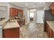 Modern kitchen featuring stainless steel appliances and light countertops at 4756 Acorn Dr, Mulberry, FL 33860