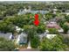 Aerial view showcasing the property's location and neighborhood at 714 Winfree Ave, Lakeland, FL 33801