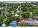 Aerial view showing home's location and surrounding neighborhood at 714 Winfree Ave, Lakeland, FL 33801