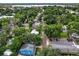 Aerial view of property, showcasing its setting and proximity to lake at 714 Winfree Ave, Lakeland, FL 33801