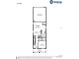 First floor plan of the Donatella model, including kitchen, gathering room, and den at 265 Crossings Ave, St Cloud, FL 34771