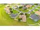 Aerial view of a residential neighborhood, showing a house nestled amongst other homes at 2948 Vintage View Cir, Lakeland, FL 33812
