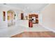 Open kitchen with island, stainless steel appliances and wood cabinets at 2948 Vintage View Cir, Lakeland, FL 33812