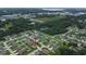 High-angle view of a house situated in a residential neighborhood at 1619 Prairie Blossom Dr, Lakeland, FL 33810