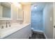 Updated bathroom with a walk-in shower at 415 Lucille St, Bartow, FL 33830