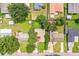 Bird's eye view of homes and yards at 415 Lucille St, Bartow, FL 33830