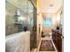 Spa-like bathroom with a large shower and updated vanity at 7525 Catherine Dr, Lakeland, FL 33810