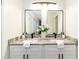 Elegant bathroom with double vanity and granite countertops at 4618 Crestview Ln, Lakeland, FL 33813