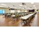 Spacious dining room with numerous tables and chairs at 6205 Raven Run, Lakeland, FL 33809
