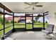 Relaxing screened porch overlooking backyard at 6205 Raven Run, Lakeland, FL 33809