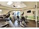 Fitness center boasts modern cardio equipment, including treadmills and stationary bikes at 6205 Raven Run, Lakeland, FL 33809