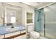Bathroom with a shower/tub combo and a vanity with a sink at 6205 Raven Run, Lakeland, FL 33809