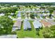 Aerial view of houses in a neighborhood, showcasing the property's location at 6205 Raven Run, Lakeland, FL 33809
