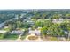 Aerial view showing a house's location in a quiet residential neighborhood at 121 Coleman Rd, Winter Haven, FL 33880