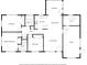 Floor plan showing a 3 bedroom, 2 bath home with sunroom at 121 Coleman Rd, Winter Haven, FL 33880