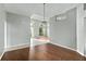 View of the dining room from the entryway at 10517 Mesa Ln, Clermont, FL 34711