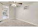 Spacious bedroom with neutral walls and carpet flooring at 2429 Lakeview St, Lakeland, FL 33801