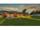 Backyard with firepit and large yard at 4390 Sunnyside Dr, Lakeland, FL 33810
