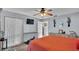 Bedroom with a king bed and built-in closet at 4390 Sunnyside Dr, Lakeland, FL 33810