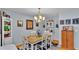 Dining room with light walls and a chandelier at 4390 Sunnyside Dr, Lakeland, FL 33810