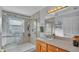Updated bathroom with walk-in shower at 4390 Sunnyside Dr, Lakeland, FL 33810