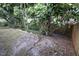 Partially fenced backyard with mature trees at 4428 Sugartree E Dr, Lakeland, FL 33813