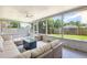 Spacious screened porch overlooking backyard at 2233 20Th Nw St, Winter Haven, FL 33881