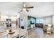 Open concept kitchen with stainless steel appliances at 5144 Washington St, Lake Wales, FL 33859