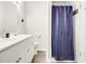 Clean bathroom with double vanity and shower/tub combo at 5144 Washington St, Lake Wales, FL 33859