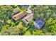 Aerial view showcasing house and surrounding homes at 1127 N Stella Ave, Lakeland, FL 33805