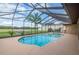 Screened pool and spa with open views at 3933 Mammoth Grove Rd, Lake Wales, FL 33898