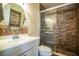 Modern bathroom with a large walk-in shower and updated fixtures at 3933 Strickland Ct, Lakeland, FL 33812