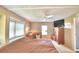 Bright main bedroom with ample space and built in dresser at 5002 Lodgewood Dr, Lakeland, FL 33810