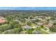 Aerial view of neighborhood with lush trees at 1175 E George St, Bartow, FL 33830
