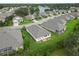 Aerial perspective of homes near a lake at 2356 Lake James Way, Lakeland, FL 33810