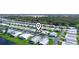Aerial view of a mobile home community at 134 Lake Hazel Dr, Winter Haven, FL 33884
