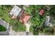 Aerial view of house and surrounding area, showcasing property's location and landscape at 1806 17Th Nw St, Winter Haven, FL 33881