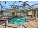 Inviting screened pool with tiled decking at 109 Costa Loop, Auburndale, FL 33823