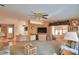 Open living room with a view of the kitchen and access to a screened porch at 1742 Fox Hill Dr, Lakeland, FL 33810