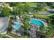 Community pool area with two pools and a shaded pavilion at 109 Costa Loop, Auburndale, FL 33823
