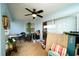 Screened porch with patio furniture and backyard view at 1015 Highland Crest Cir, Lake Wales, FL 33853